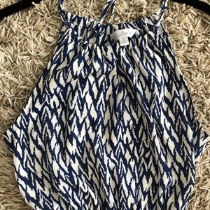 Charming charlie blue chevron dress